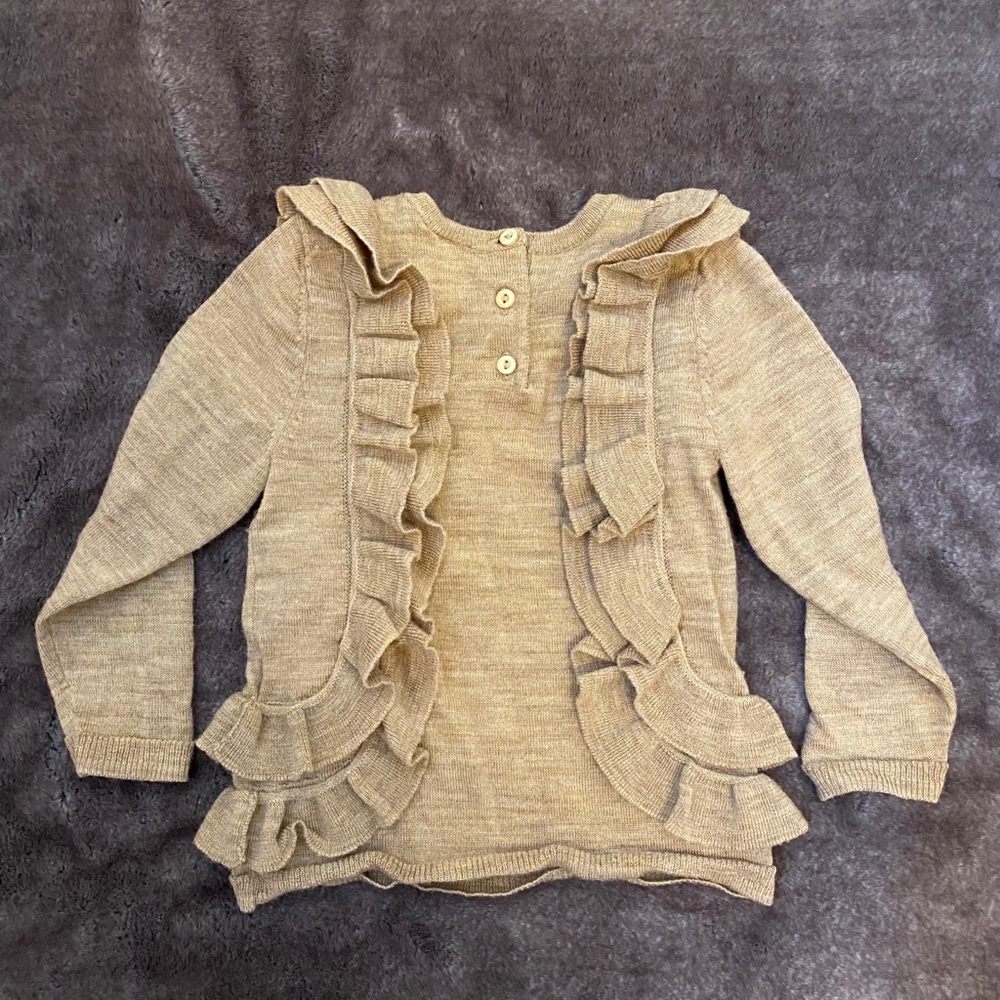Merino Wool Ruffles Sweater - Picture 2 of 3